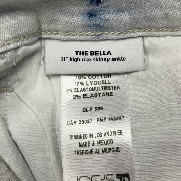 Joe's Jeans “The Bella” Hydrangea Wash High Waist Ankle Skinny Jeans - Picture 10 of 12